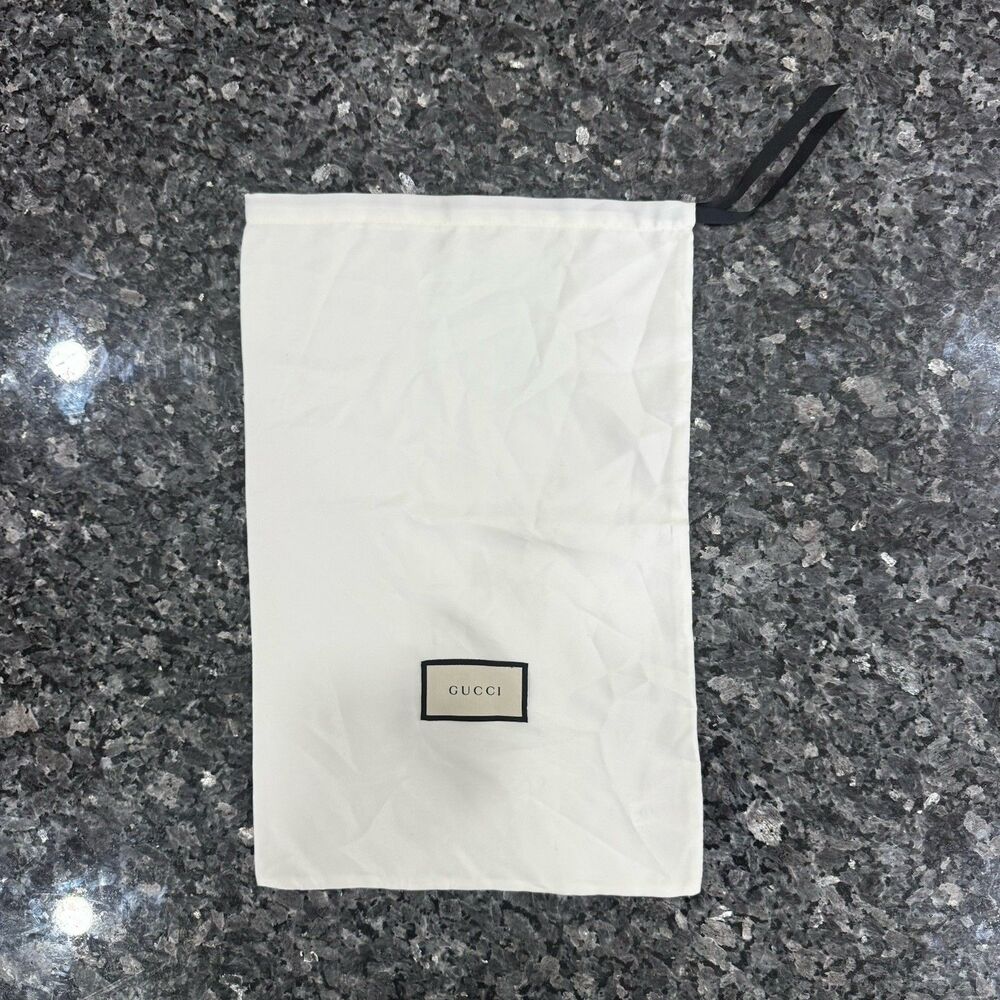 Authentic Gucci Satin Drawstring Dust Cover Bag Pouch 17.5 X 11.5